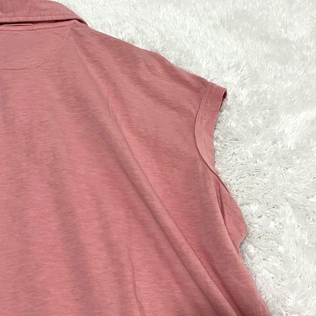 45rpm 45R ジンバブエコットン　45色天竺Mポロ ピンク　桜色