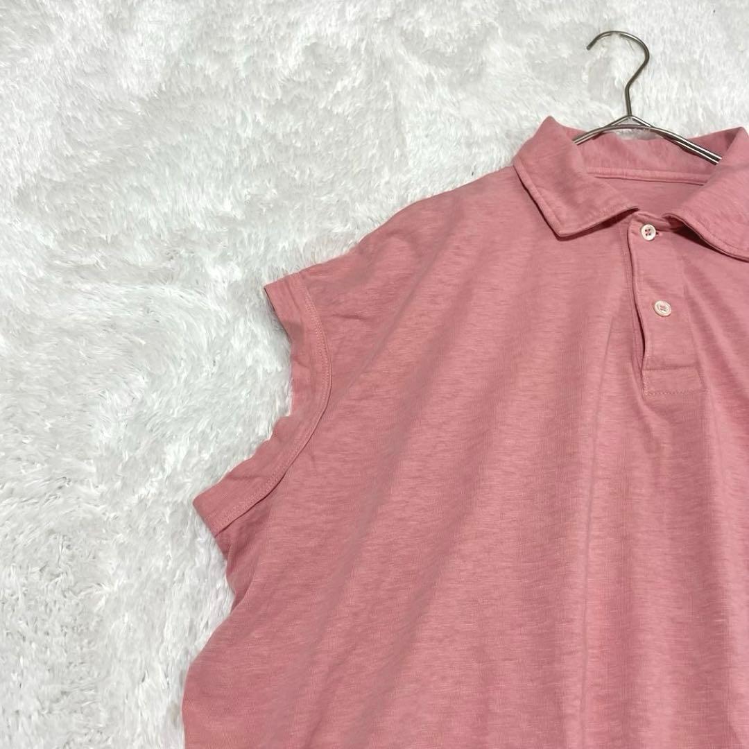 45rpm 45R ジンバブエコットン　45色天竺Mポロ ピンク　桜色