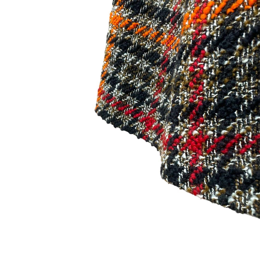 極美品✨グレースコンチネンタル　ツイードケープコート　ポンチョ　希少