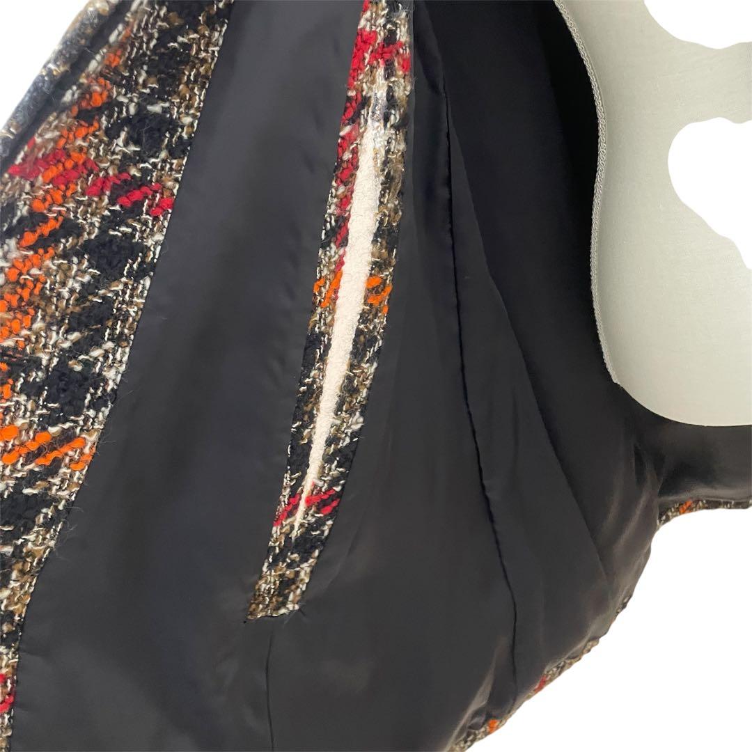 極美品✨グレースコンチネンタル　ツイードケープコート　ポンチョ　希少