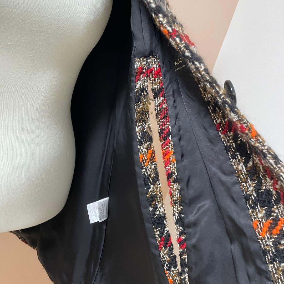 極美品✨グレースコンチネンタル　ツイードケープコート　ポンチョ　希少