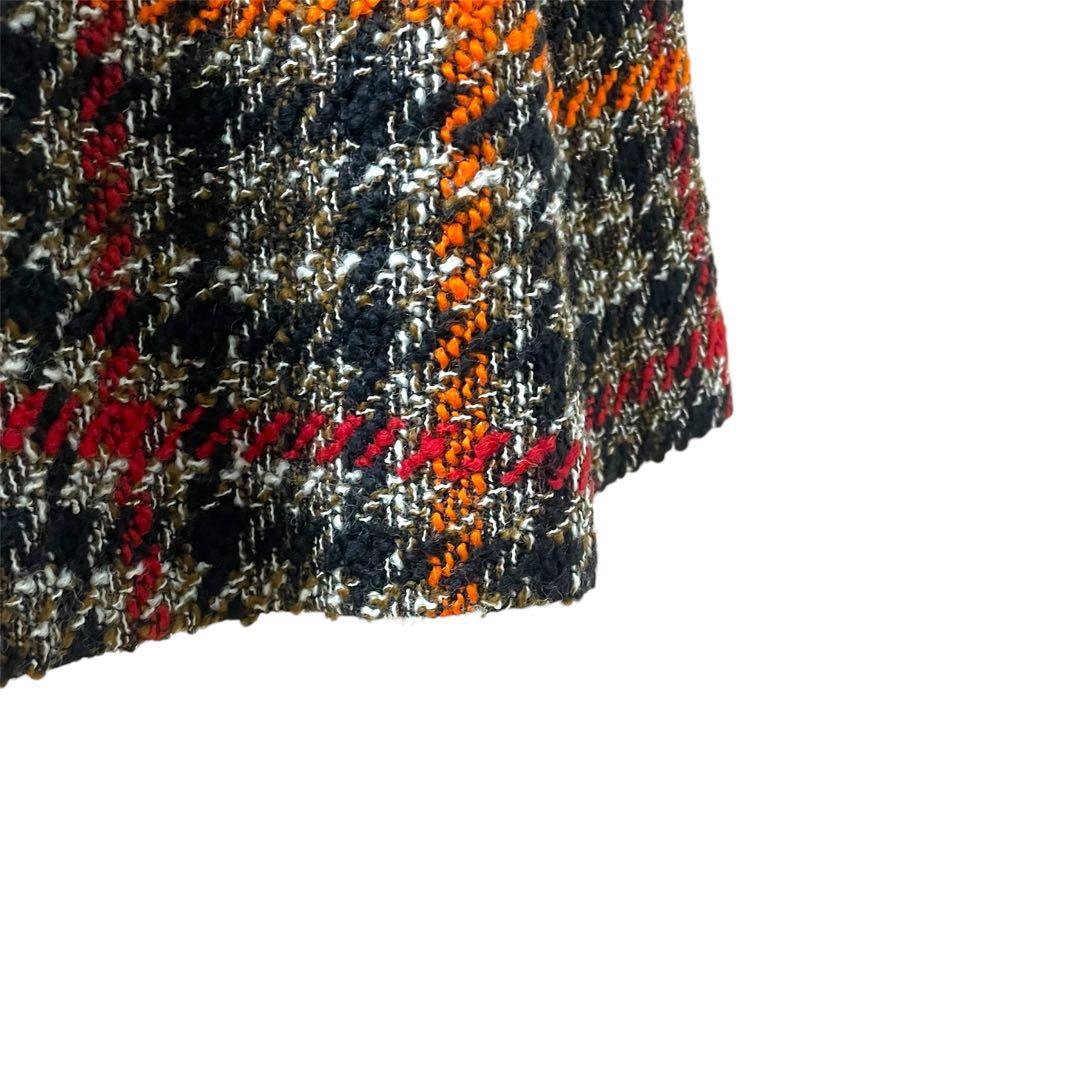 極美品✨グレースコンチネンタル　ツイードケープコート　ポンチョ　希少