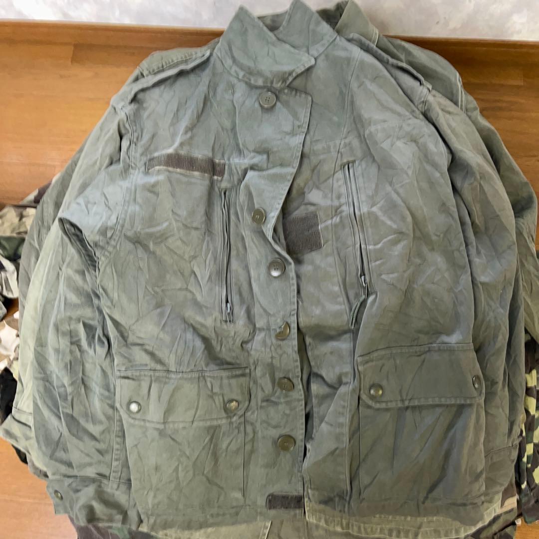 e*a様 B ユーロ古着ミリタリー迷彩カモフラジャケットパンツ長袖類30着セット