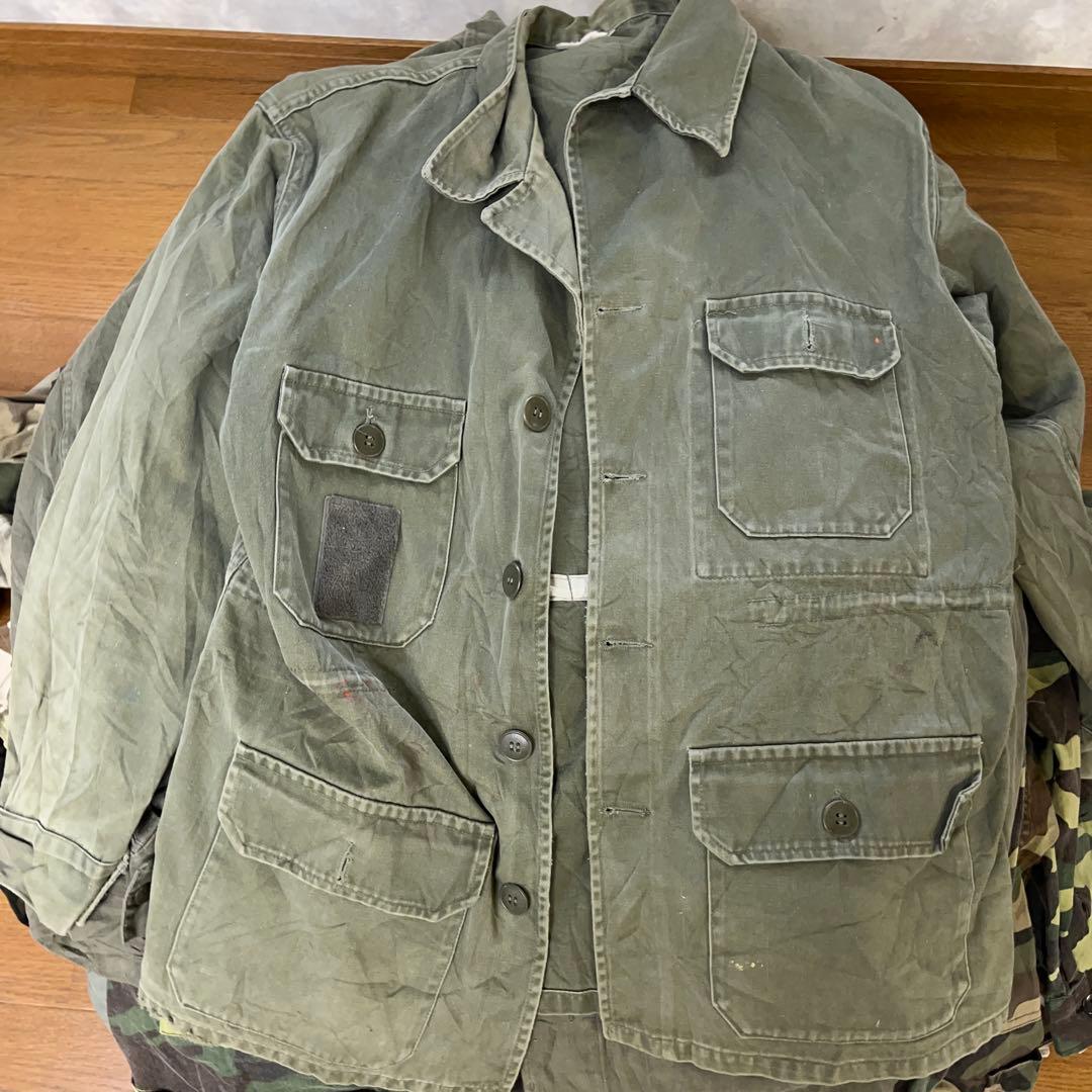 e*a様 B ユーロ古着ミリタリー迷彩カモフラジャケットパンツ長袖類30着セット