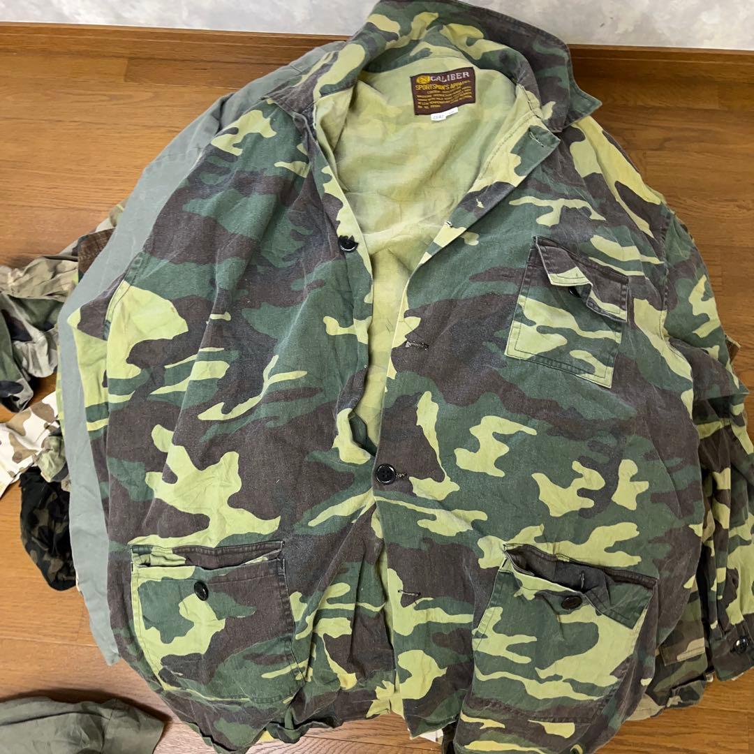 e*a様 B ユーロ古着ミリタリー迷彩カモフラジャケットパンツ長袖類30着セット