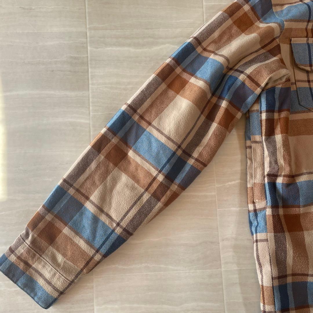 BURTON スノーボードウェア S チェック パーカー 重ね着風