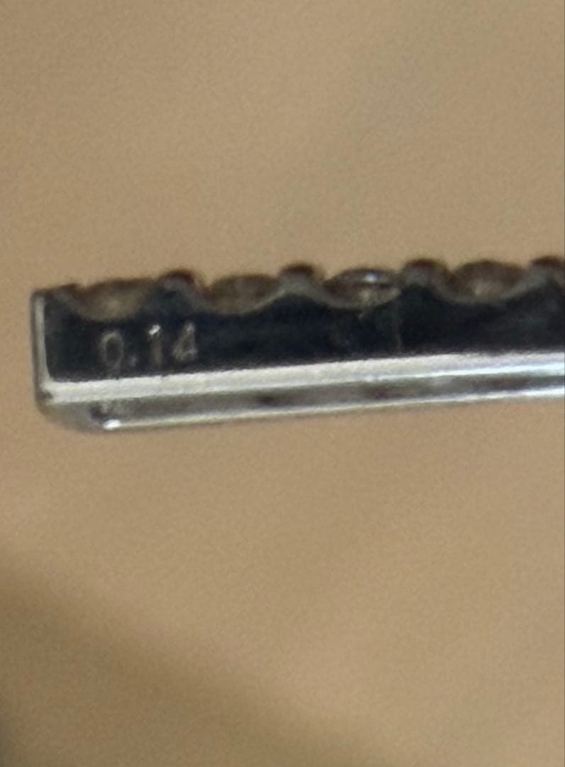 TSUTSUMI ダイヤモンドラインピアス　フックピアス　バーピアス