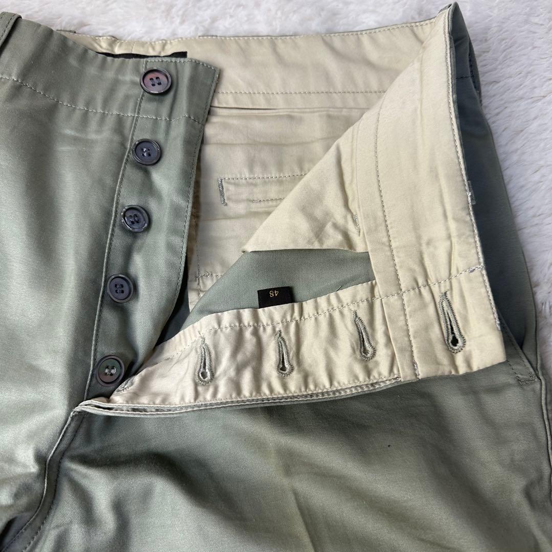 美品 ルイヴィトン 薄グリーン チノパン イタリア製 48 XL