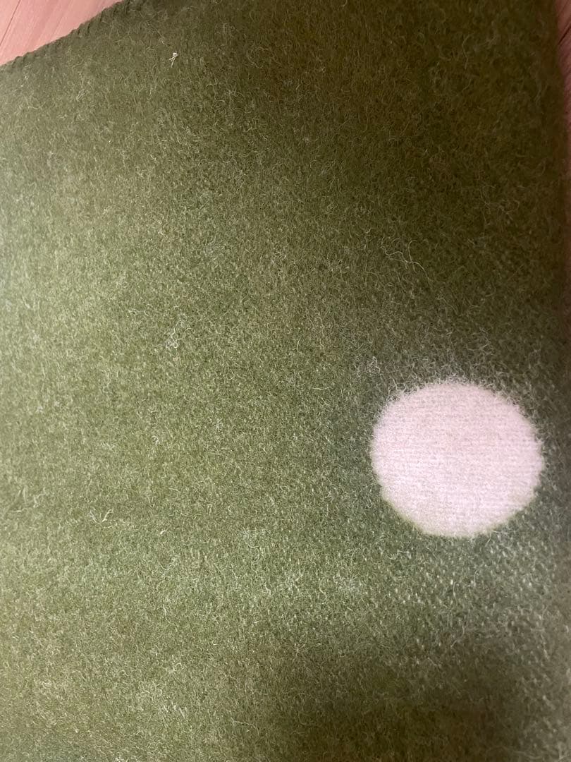 クリッパン　ミナペルホネン ハウスインザフォレスト　ウール毛布　グリーン　タグ付