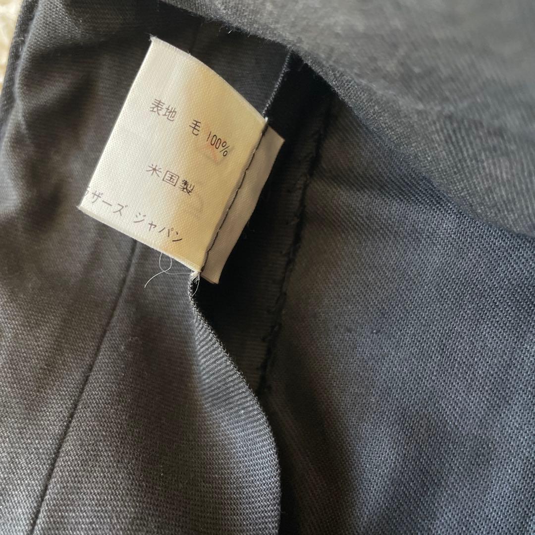 80sブルックスブラザーズ　スラックス　ウール　アメリカ製　ブラック　黒　w31