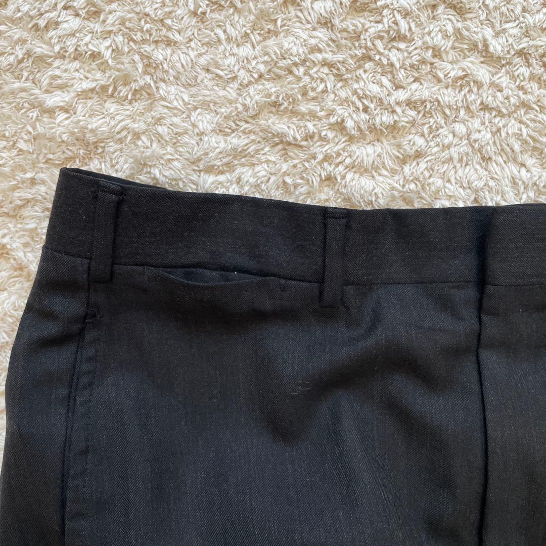 80sブルックスブラザーズ　スラックス　ウール　アメリカ製　ブラック　黒　w31