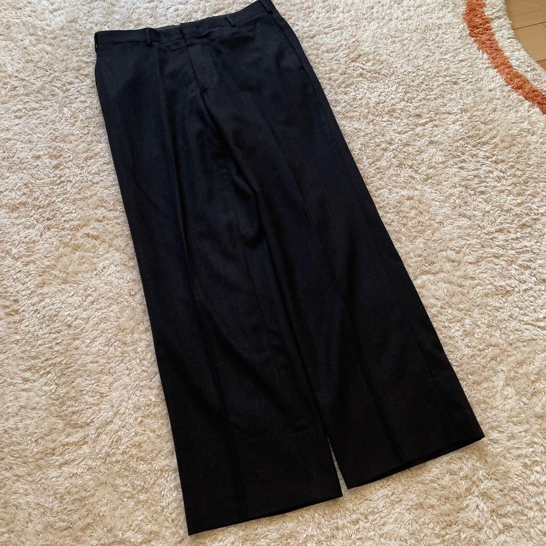 80sブルックスブラザーズ　スラックス　ウール　アメリカ製　ブラック　黒　w31