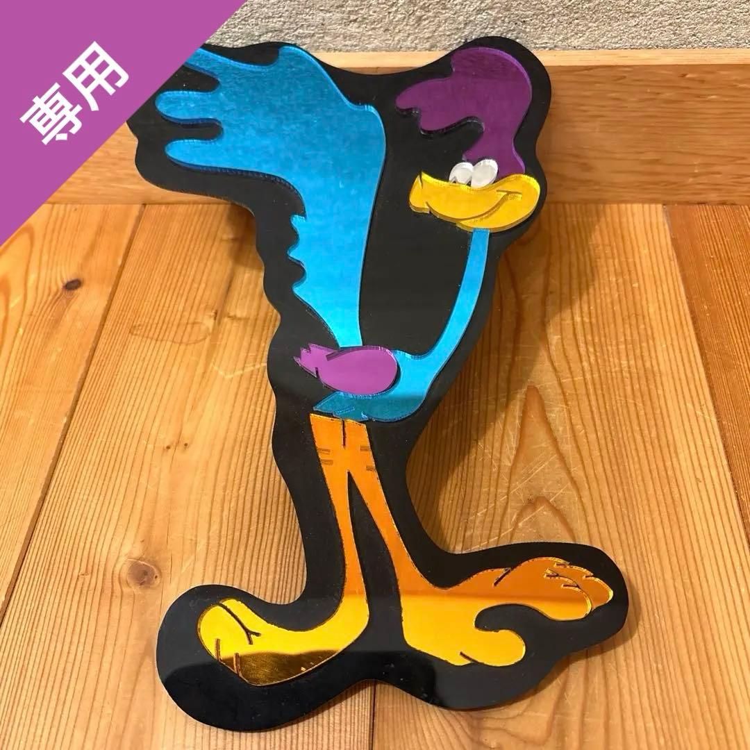 レア！　80’s ロードランナー　鏡　ミラーサイン　ルーニーテューンズ　アメトイ