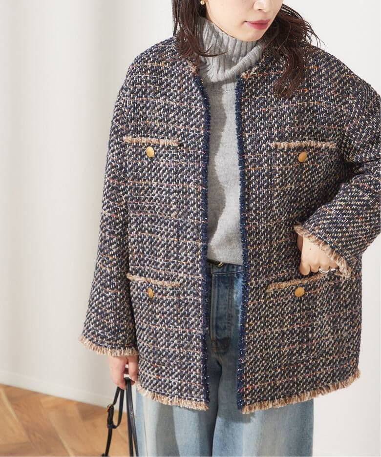 まめこジャーナルスタンダードレサージュ GIOLICAツイードジャケット