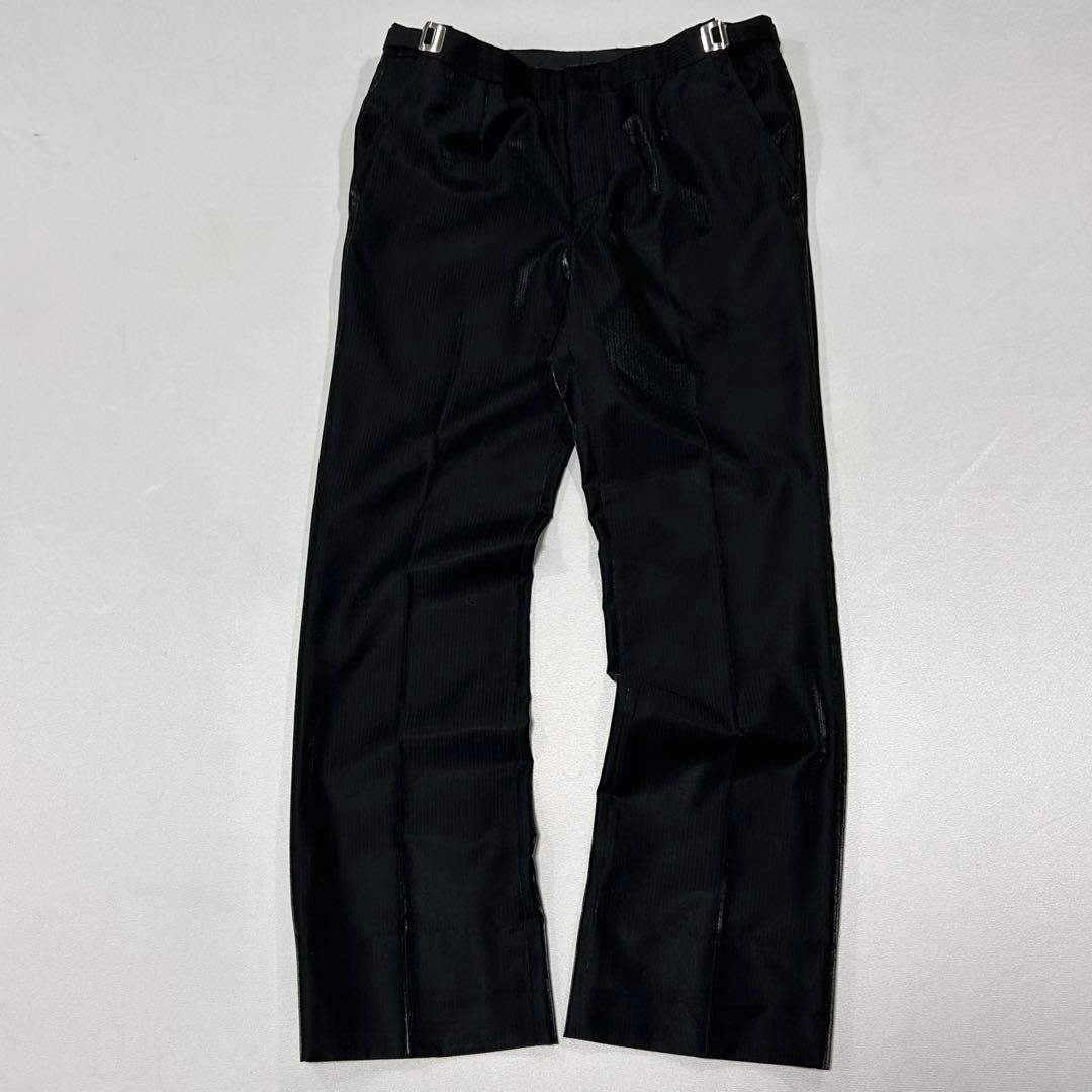 90s イタリア製 セットアップ スーツ ウール テーラードジャケット 艶 光沢