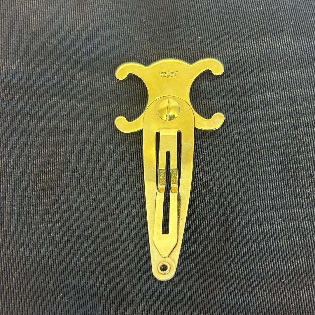 CELINE セリーヌ トリオンフ マカダム ヘアクリップ ヘアピン ピン留め