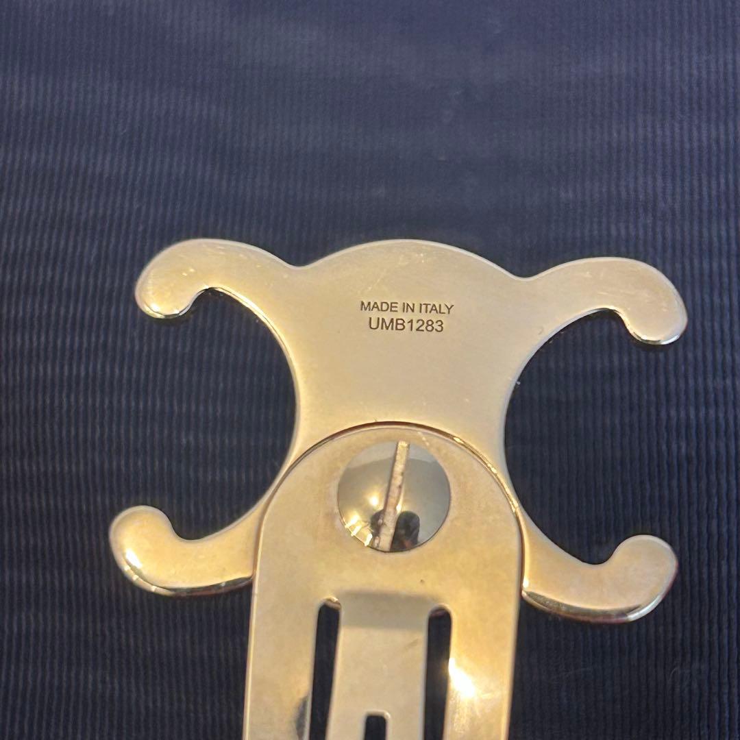 CELINE セリーヌ トリオンフ マカダム ヘアクリップ ヘアピン ピン留め