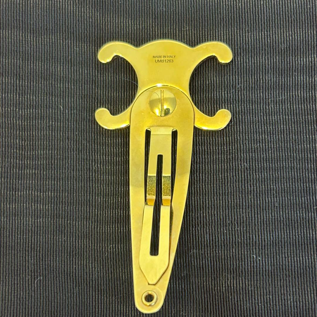 CELINE セリーヌ トリオンフ マカダム ヘアクリップ ヘアピン ピン留め