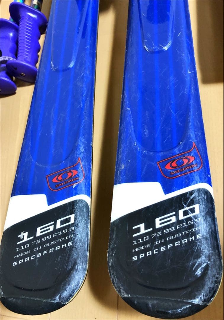 スキー板　ストック付き　2セット②