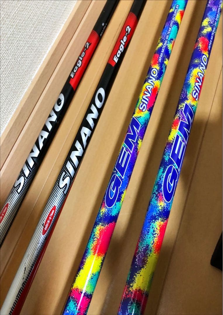 スキー板　ストック付き　2セット②