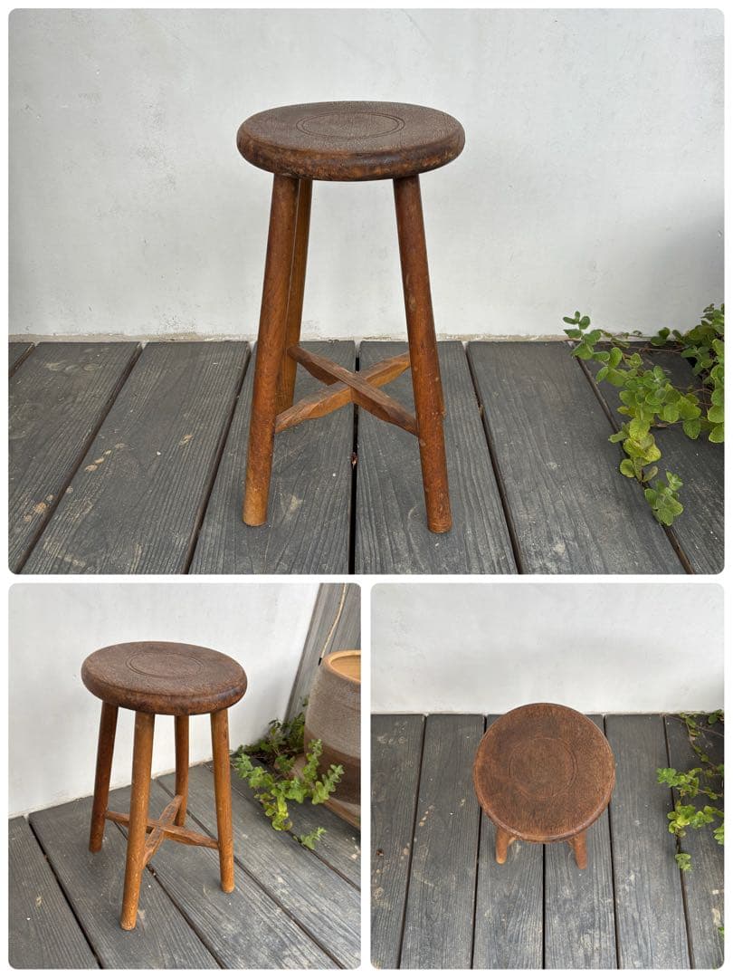 Vintage stool ビンテージ　スツール　検　椅子　アンティーク　レトロ