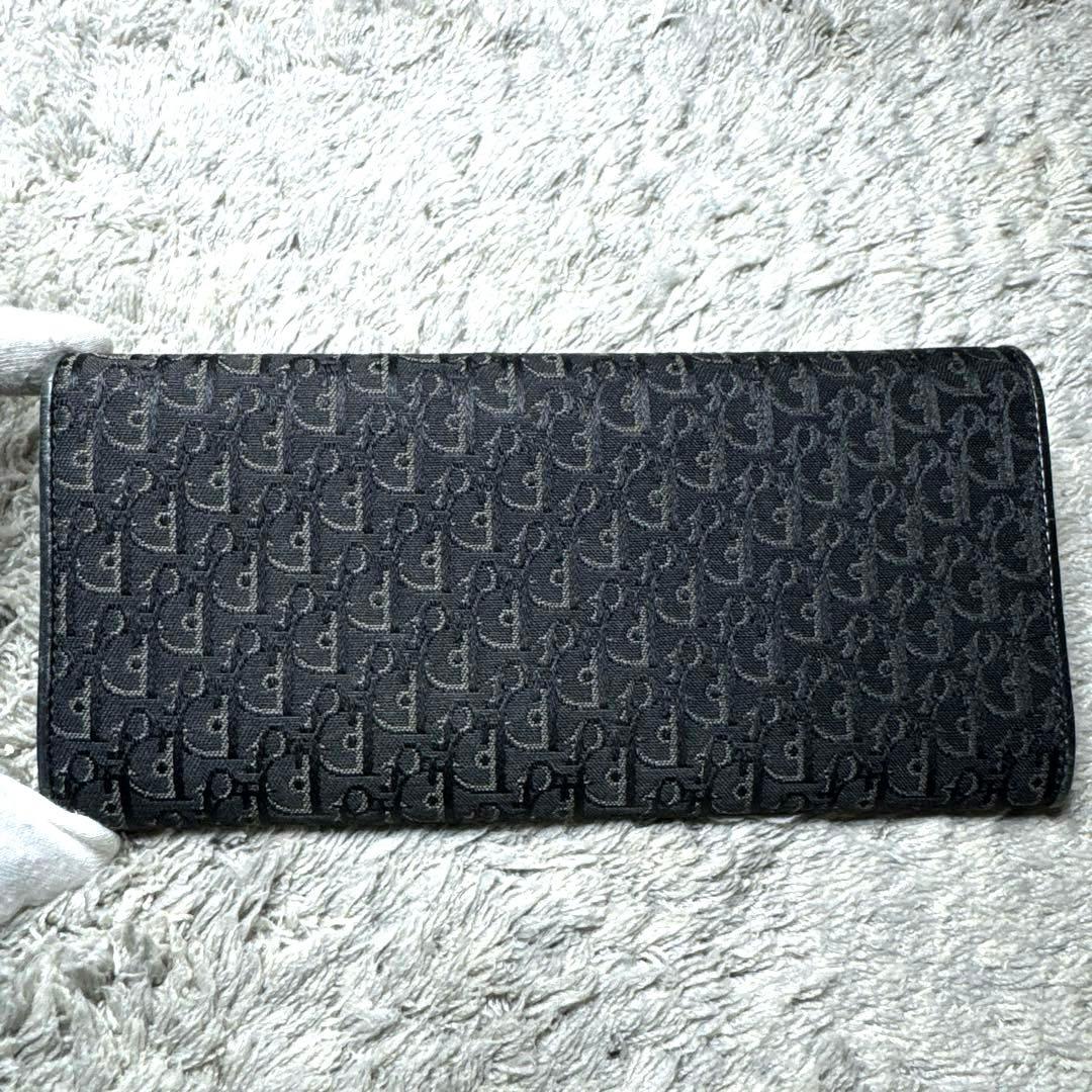Christian Dior ディオール 長財布 総柄 レザー ブラック