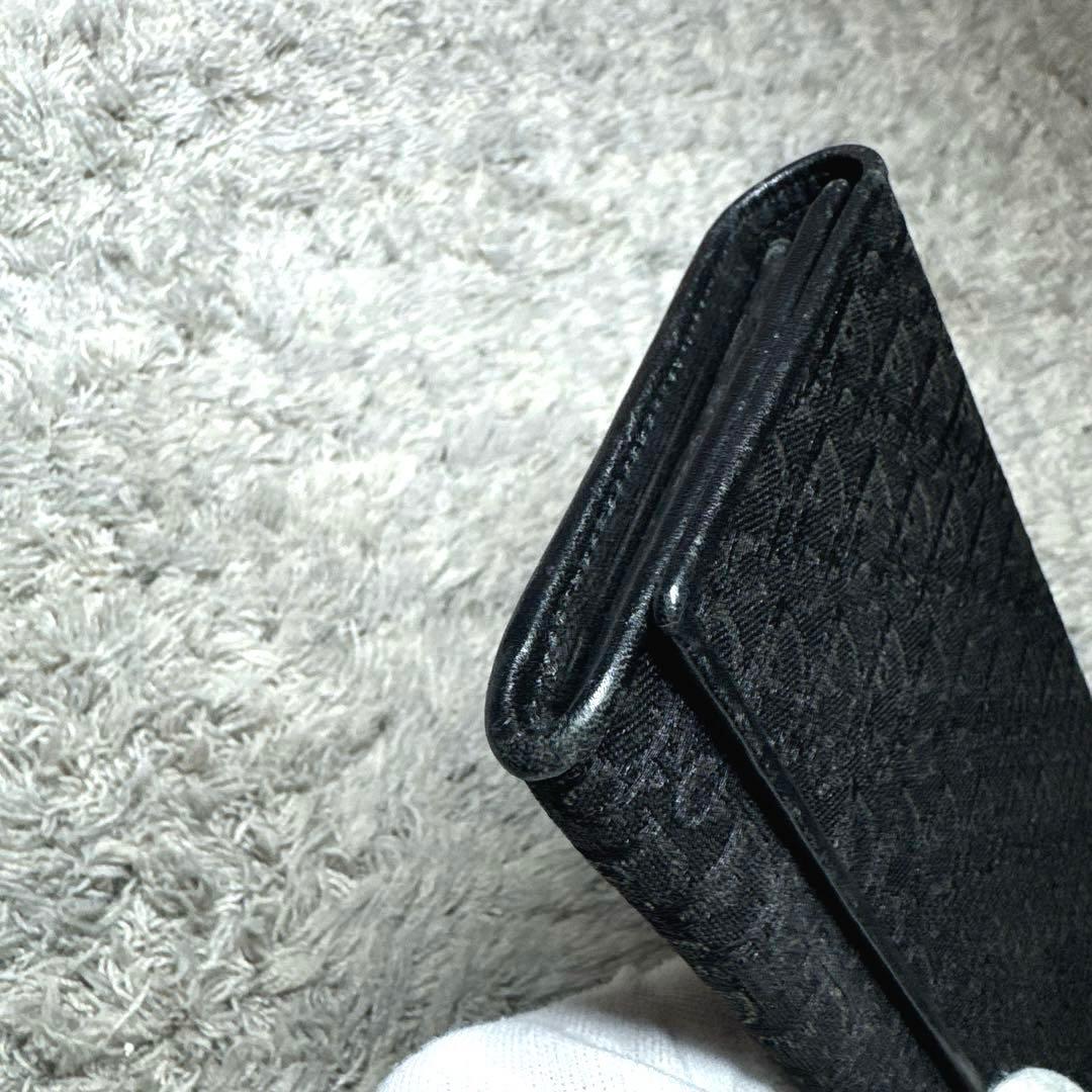 Christian Dior ディオール 長財布 総柄 レザー ブラック