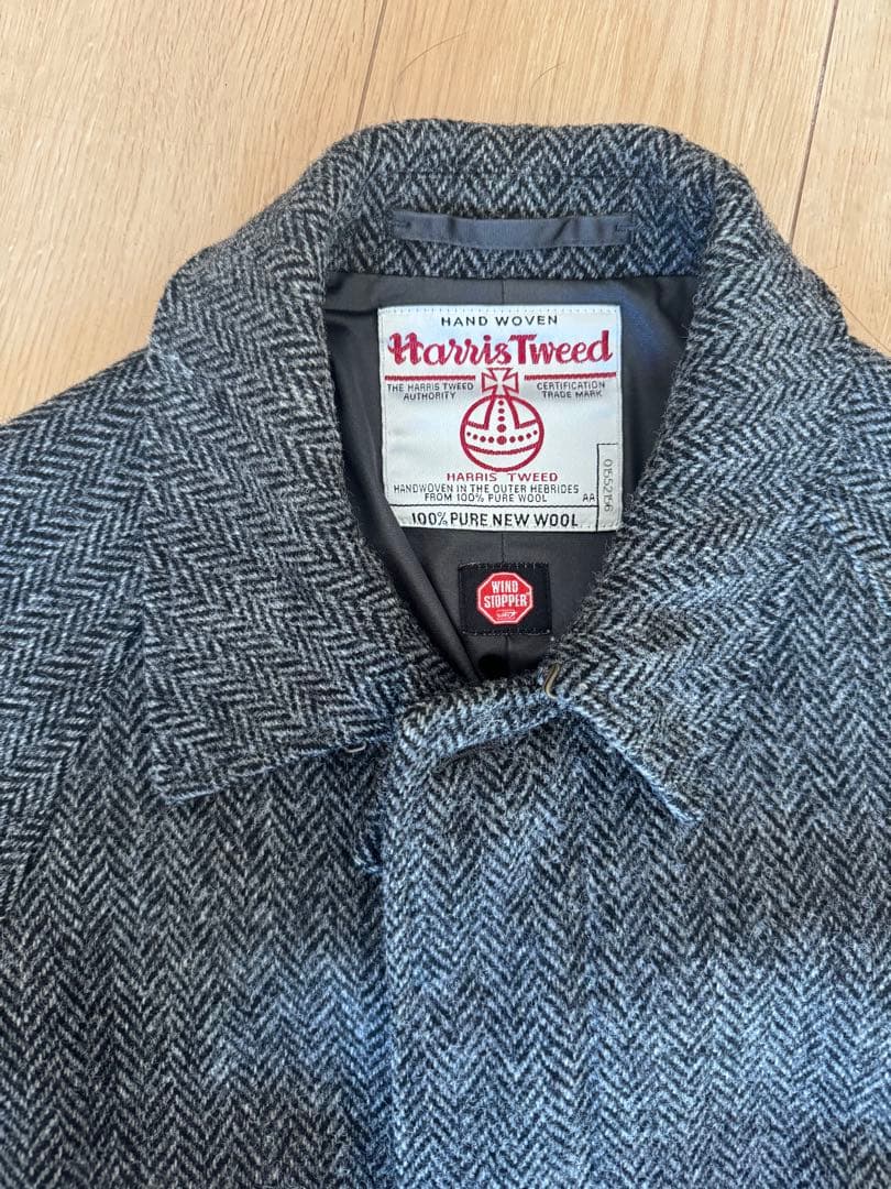 Harris Tweed ウールコート WINDSTOPPER