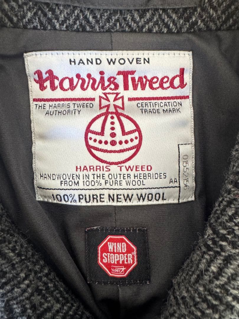 Harris Tweed ウールコート WINDSTOPPER