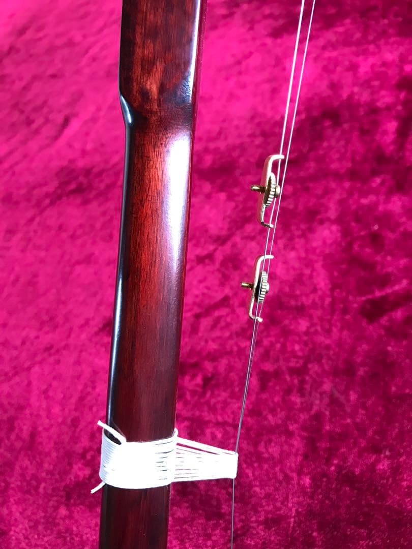 二胡★紫檀★本格錦蛇皮★古月琴坊・万其興製作★十年保証★二胡必需品セット