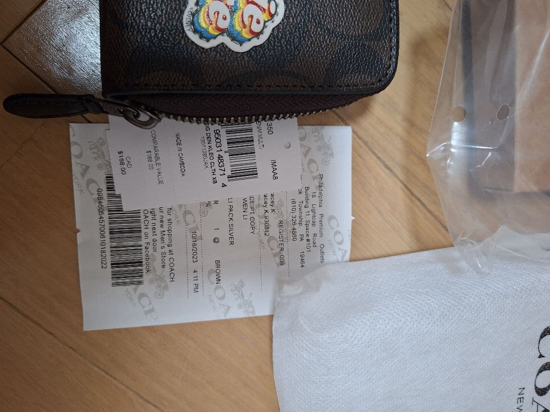 新品未使用　COACH Disney ミッキーミニー 長財布