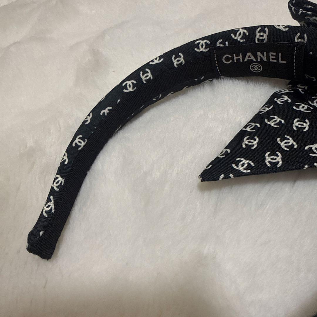 【美品】CHANEL シャネル リボンカチューシャ