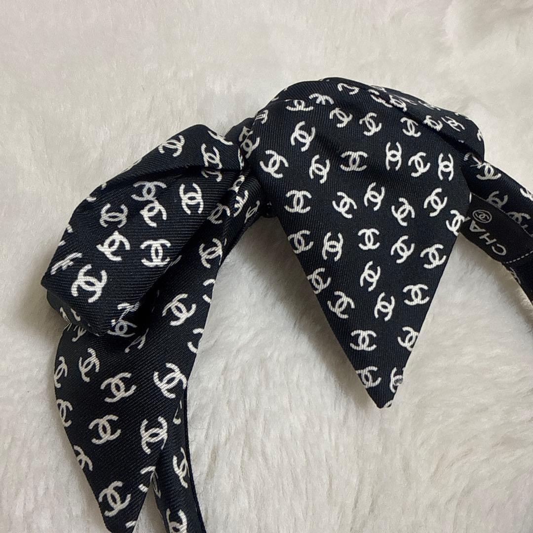 【美品】CHANEL シャネル リボンカチューシャ