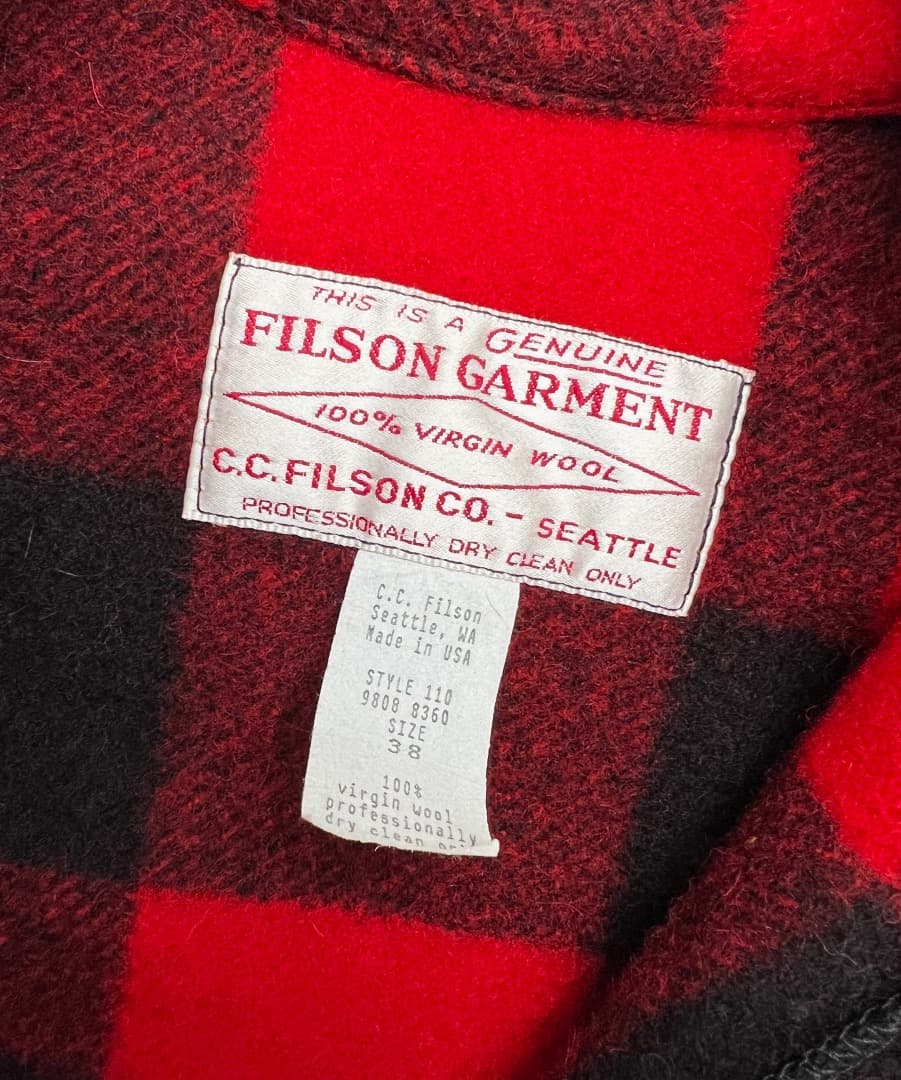 フィルソン FILSON マッキノークルーザー 38（Mサイズ相当）