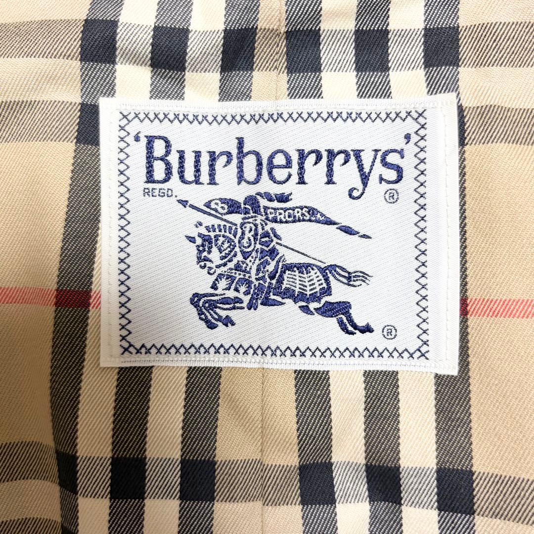 【美品】バーバリー　トレンチコート　ダブル　ノバチェック　ベージュ　レディース