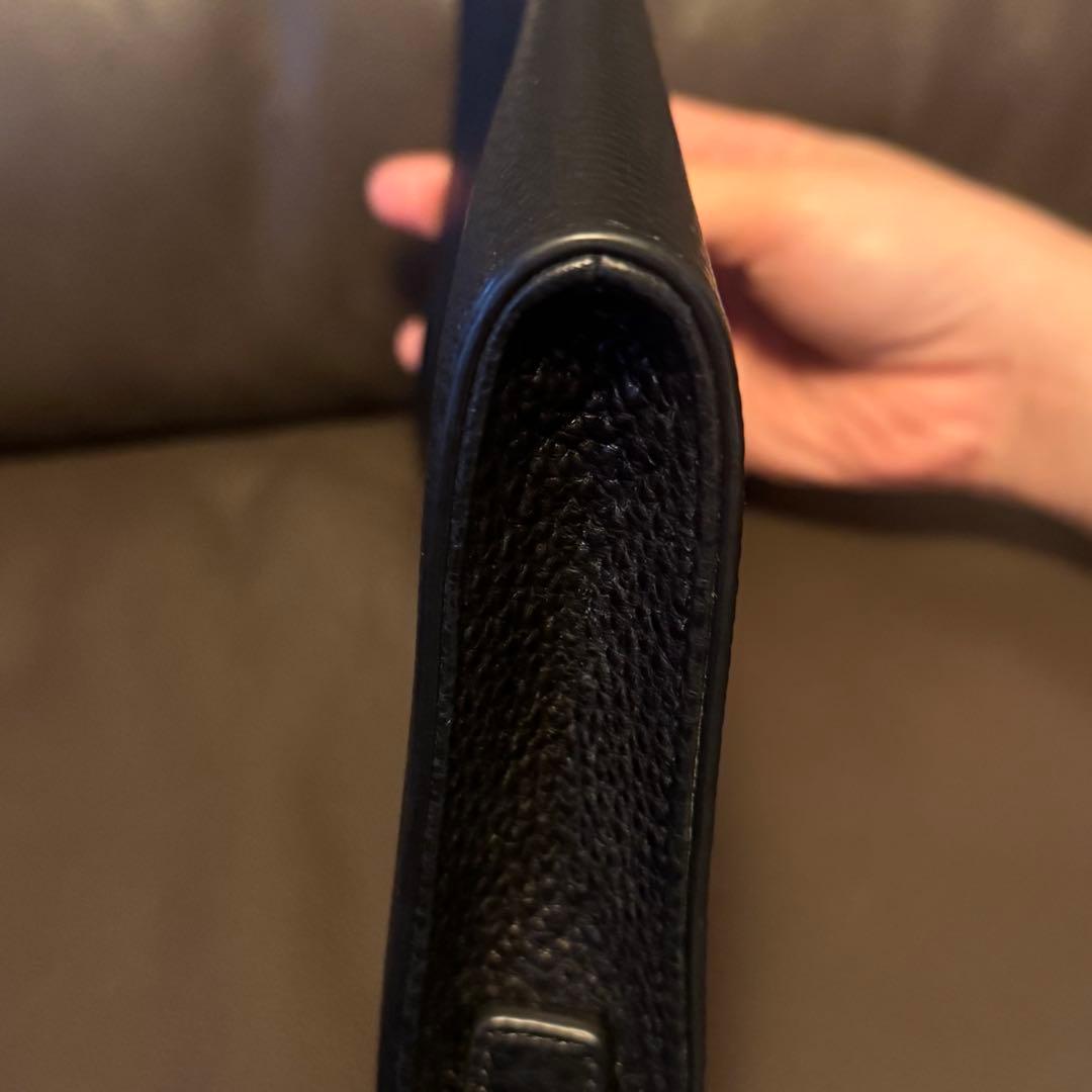 かっちゃん様　Tory Burch ショルダーバッグ　ブラック　レザー　シボ革