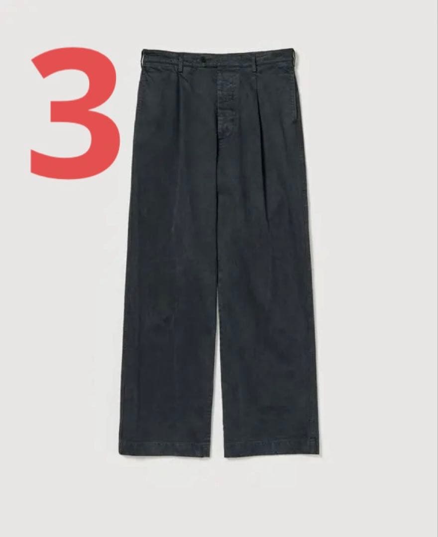 パンツ PRODUCT DYED FINX CHINO ONE TUCK PANTS 3