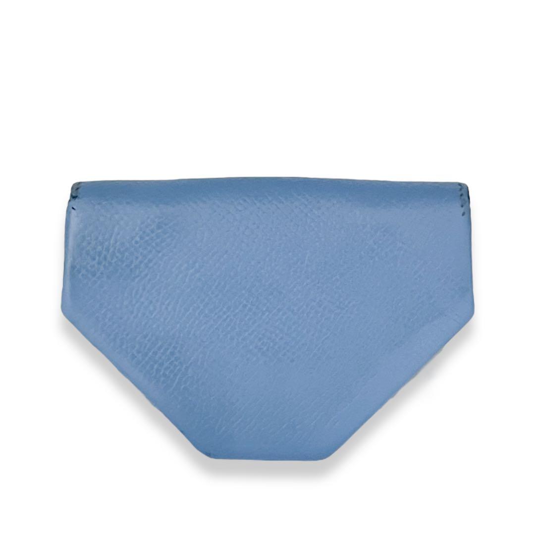 【美品】エルメス　ヴォーエプソン　ワンキャトル　小銭入れ　ブルージーン　622