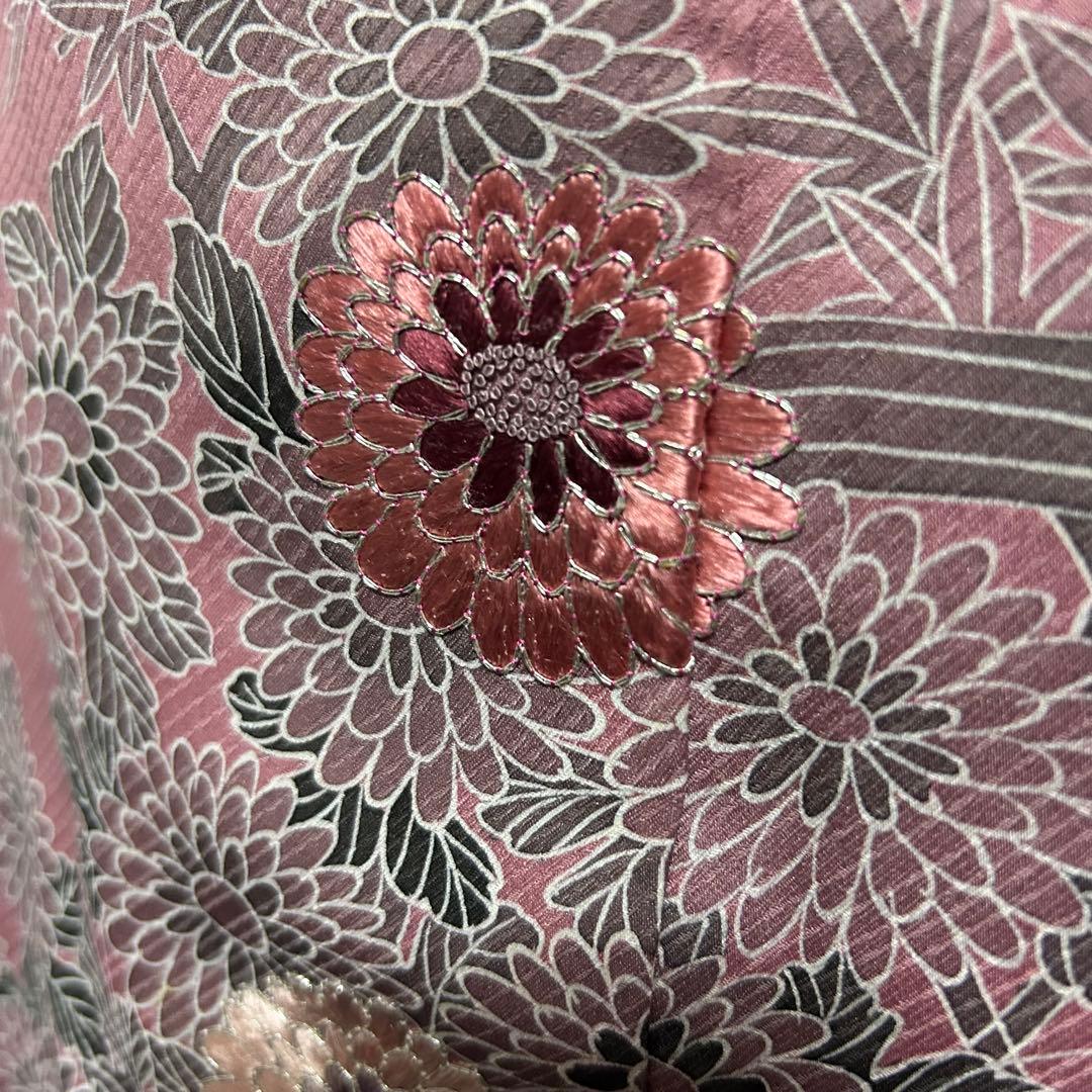 る*♡様 美品　袷　正絹　3つ紋　蘇州刺繍　駒刺繍　相良刺繍　色留袖　フルセット
