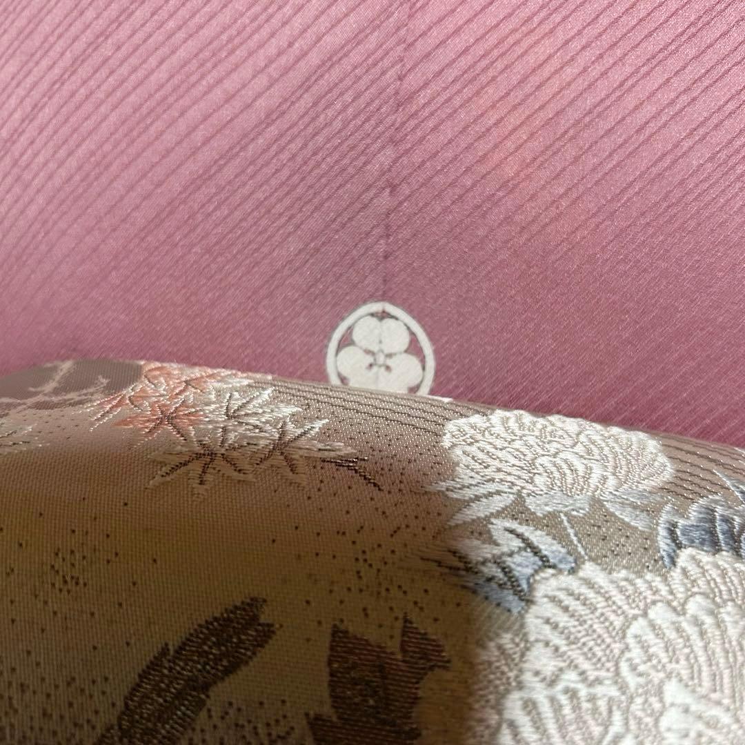る*♡様 美品　袷　正絹　3つ紋　蘇州刺繍　駒刺繍　相良刺繍　色留袖　フルセット