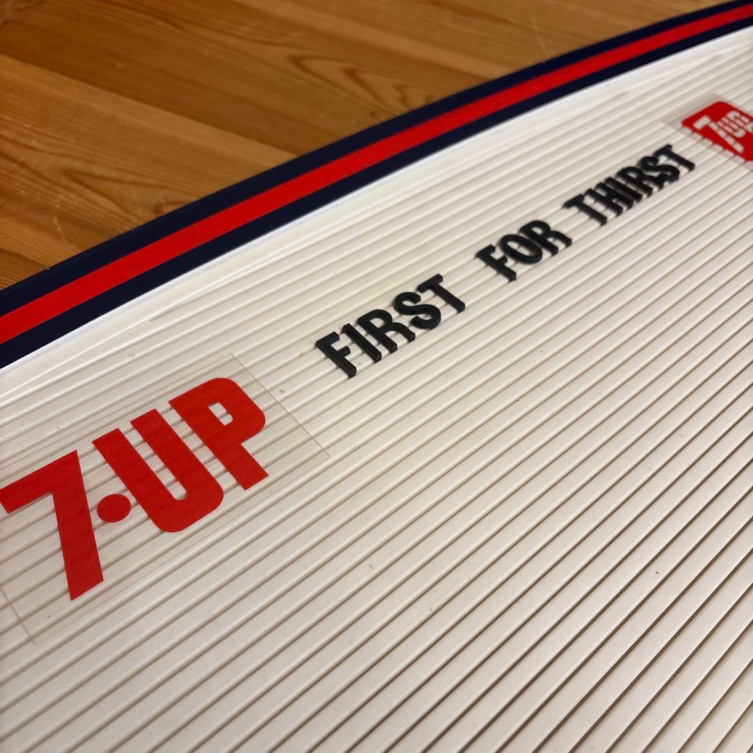 70年代　セブンアップ　メニューボード　7up ライトアップ　看板　ネオンサイン