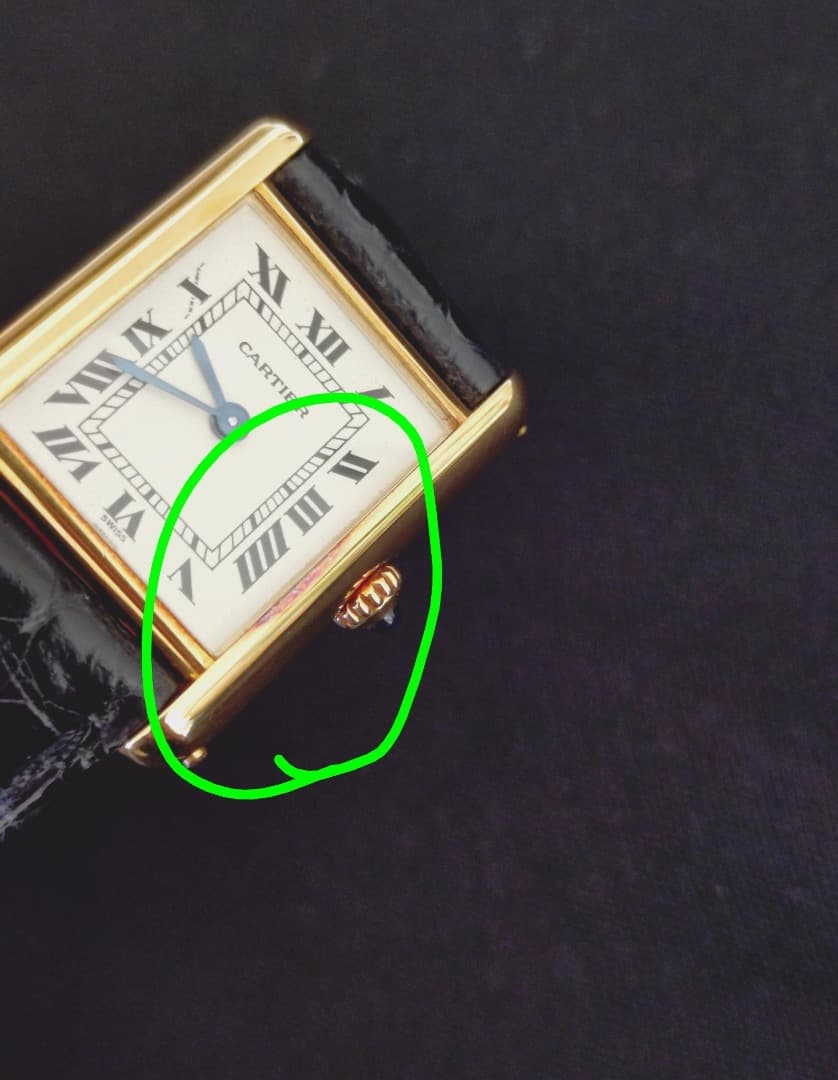 5日まで限定値下げ カルティエ タンク ルイ カルティエ MM YG 手巻き