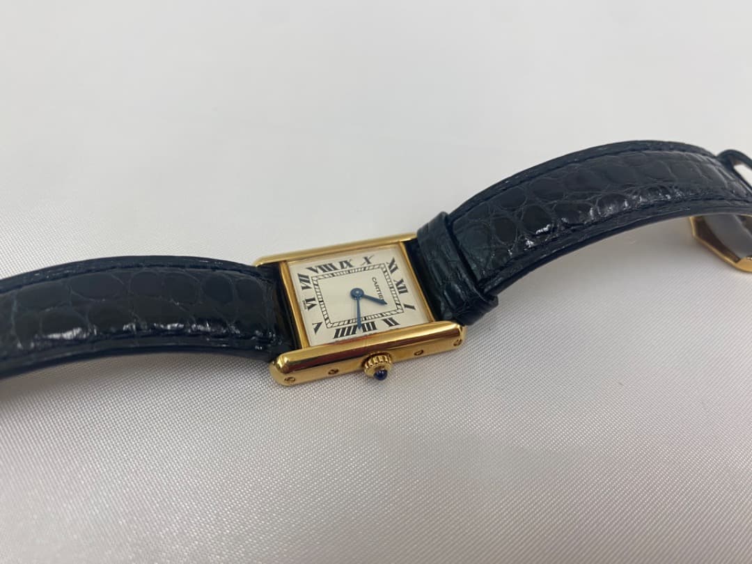 5日まで限定値下げ カルティエ タンク ルイ カルティエ MM YG 手巻き