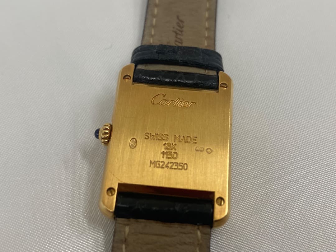 5日まで限定値下げ カルティエ タンク ルイ カルティエ MM YG 手巻き