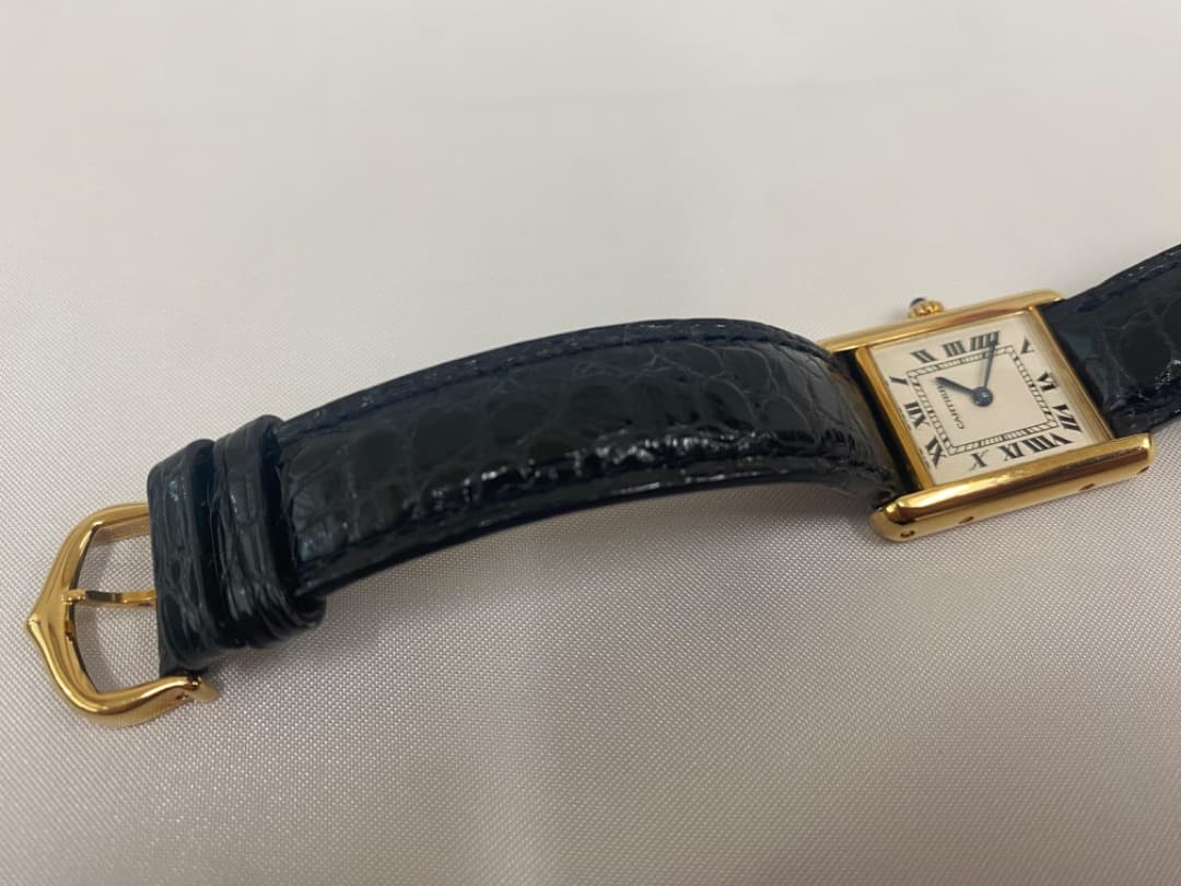 5日まで限定値下げ カルティエ タンク ルイ カルティエ MM YG 手巻き