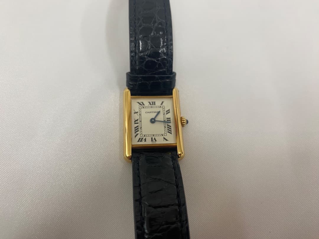5日まで限定値下げ カルティエ タンク ルイ カルティエ MM YG 手巻き
