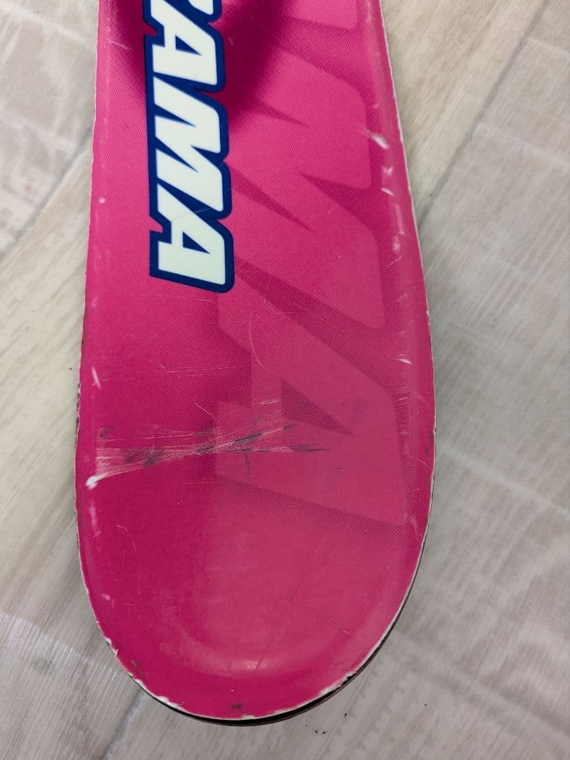 ジュニアスキー　KAZAMA スキー板 ✕ 靴 ✕　ストック　３点セット ピンク