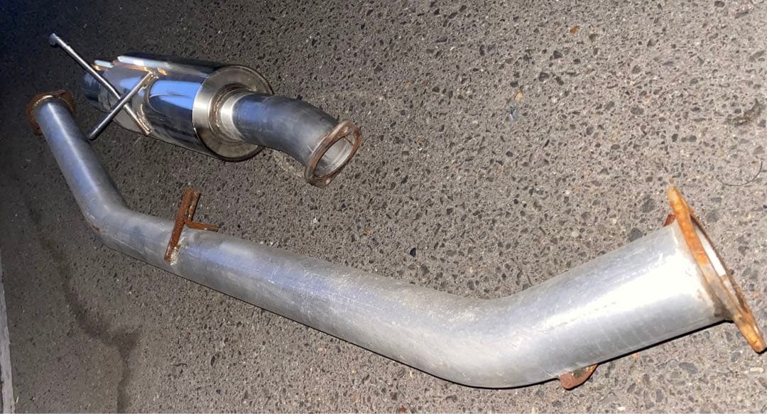 s13 180sx 砲弾マフラー★走行ほぼなし★