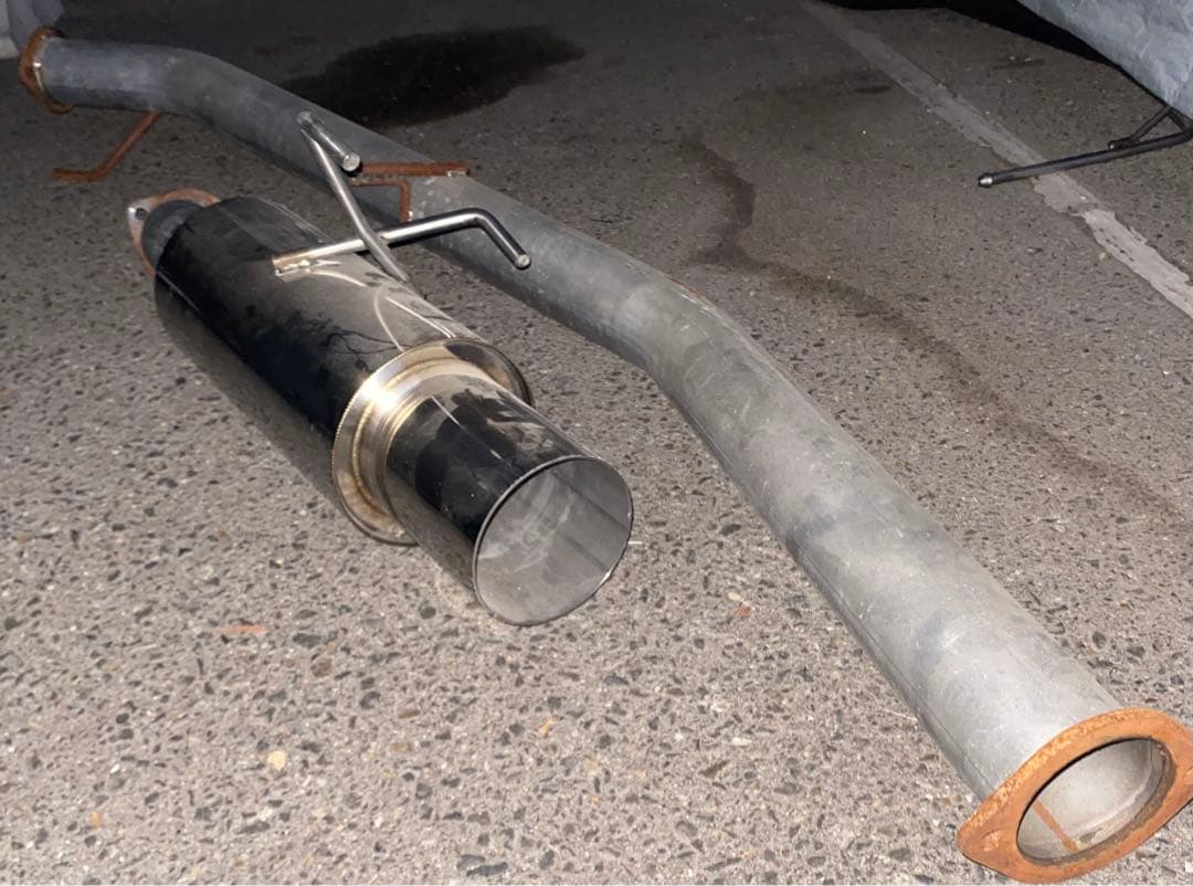 s13 180sx 砲弾マフラー★走行ほぼなし★