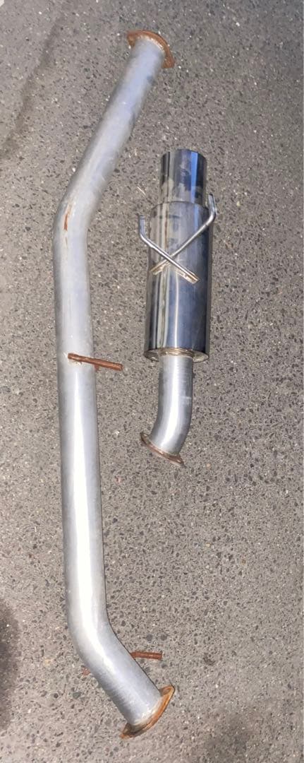 s13 180sx 砲弾マフラー★走行ほぼなし★